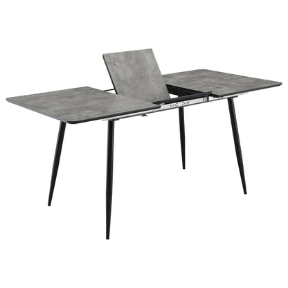 Juego de comedor Horizon con mesa extensible, color gris