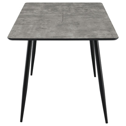 Juego de comedor Horizon con mesa extensible, color gris