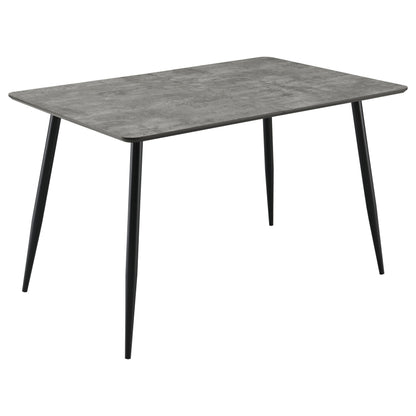 Mesa de comedor extensible Horizon Butterfly Leaf de 63 pulgadas, color gris