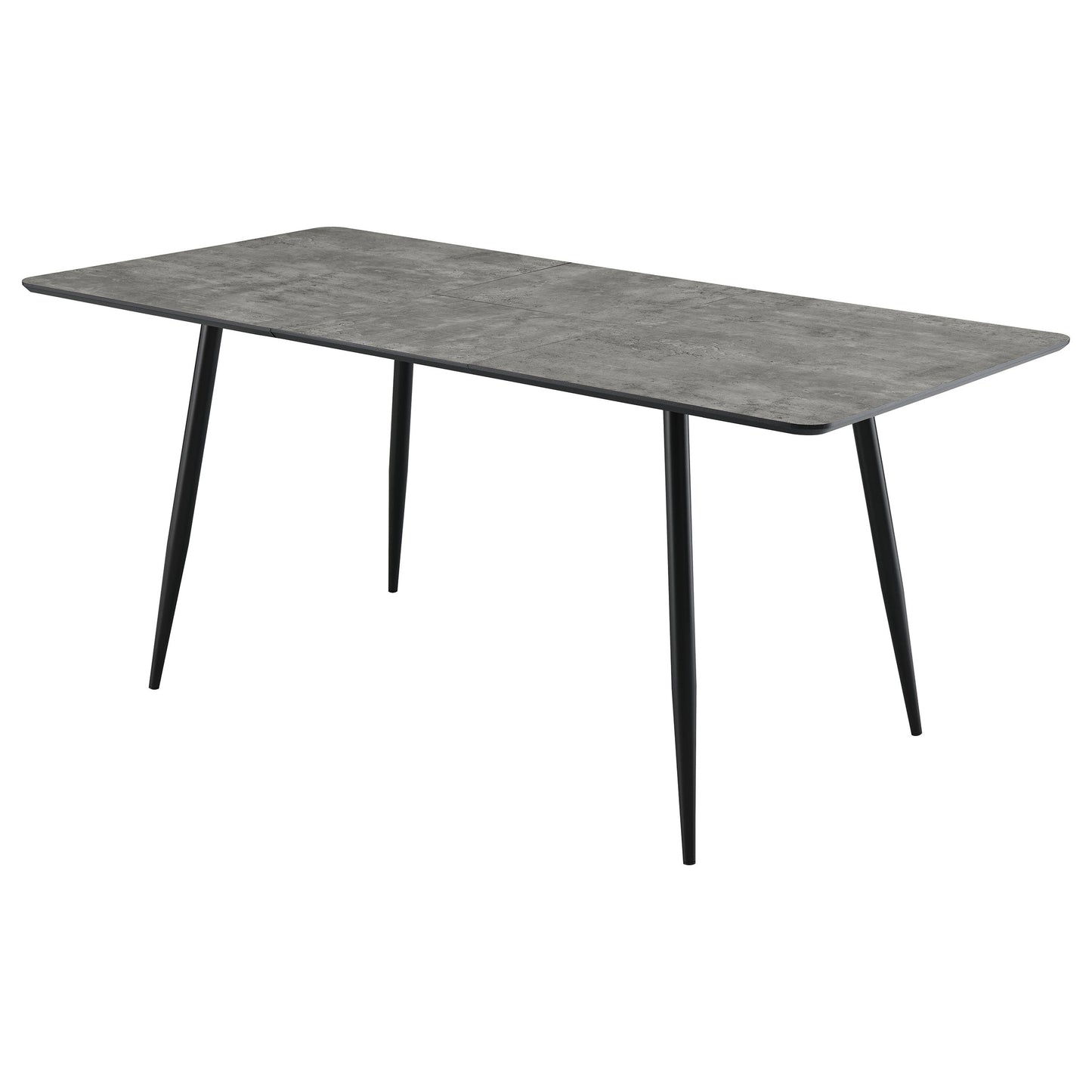 Mesa de comedor extensible Horizon Butterfly Leaf de 63 pulgadas, color gris