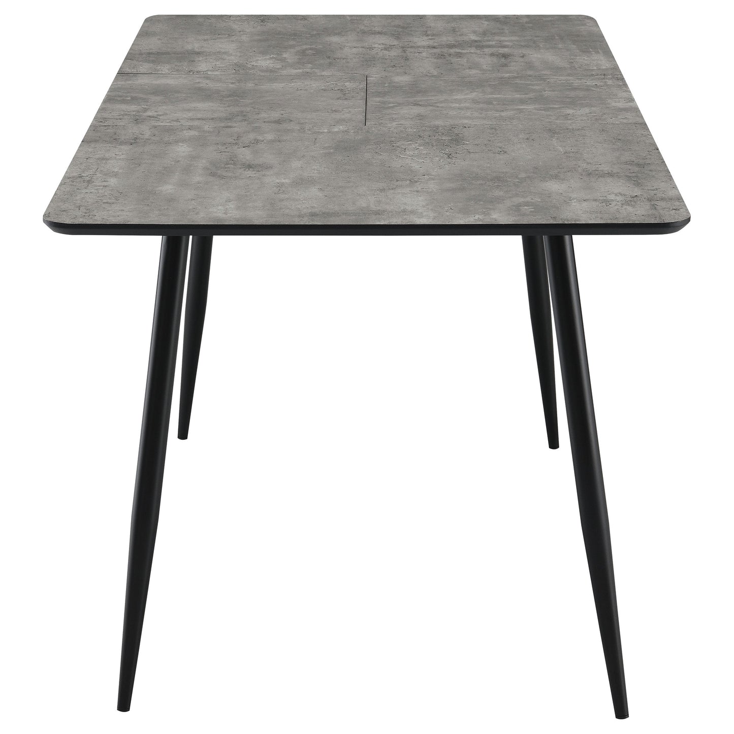 Mesa de comedor extensible Horizon Butterfly Leaf de 63 pulgadas, color gris