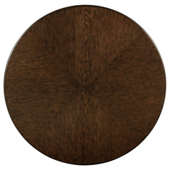 Landon 60-inch Round Wood Pedestal Dining Table Rich Brown