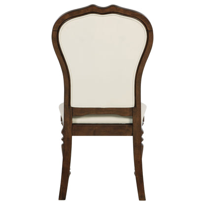 Landon Upholstered Dining Side Chair Rich Brown (Set of 2)