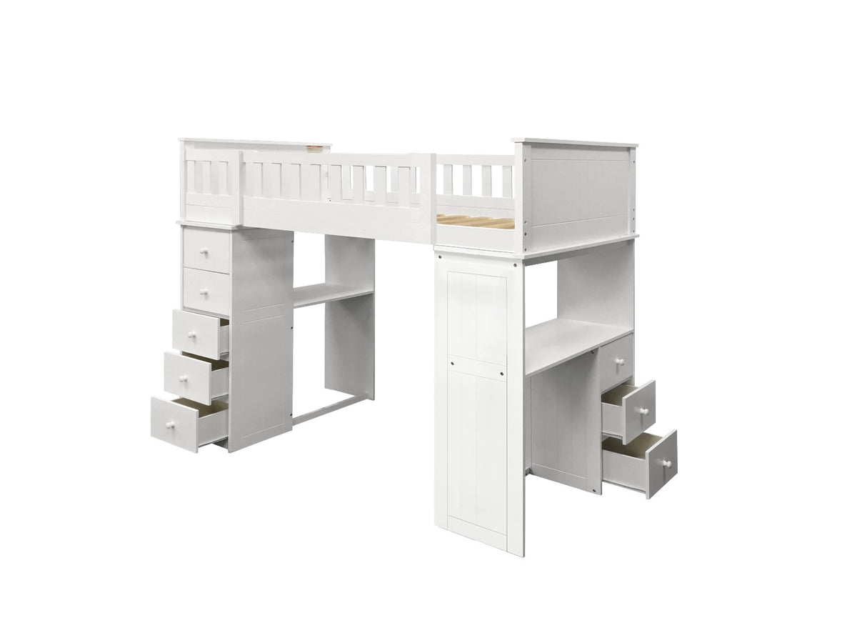 Willoughby Twin Loft Bed - White