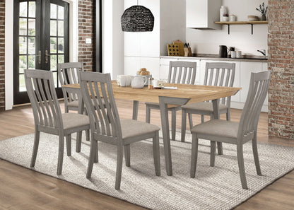 Nogales Rectangular Dining Table Set Coastal Grey