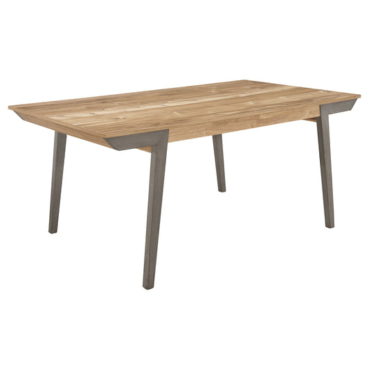 Mesa de comedor rectangular de madera Nogales de 71 pulgadas, color gris costero