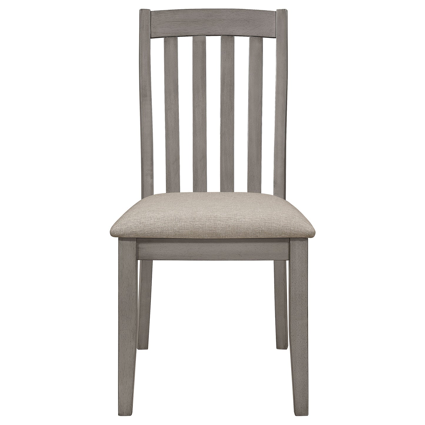 Silla de comedor de madera Nogales, color gris costero (juego de 2)