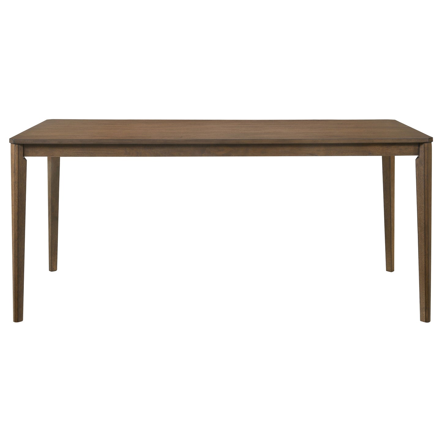 Mesa de comedor rectangular de madera Wethersfield de 71 pulgadas en nogal