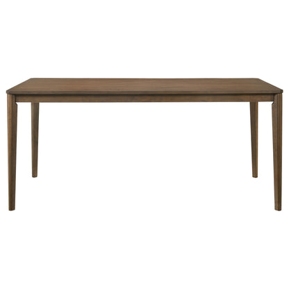 Mesa de comedor rectangular de madera Wethersfield de 71 pulgadas en nogal