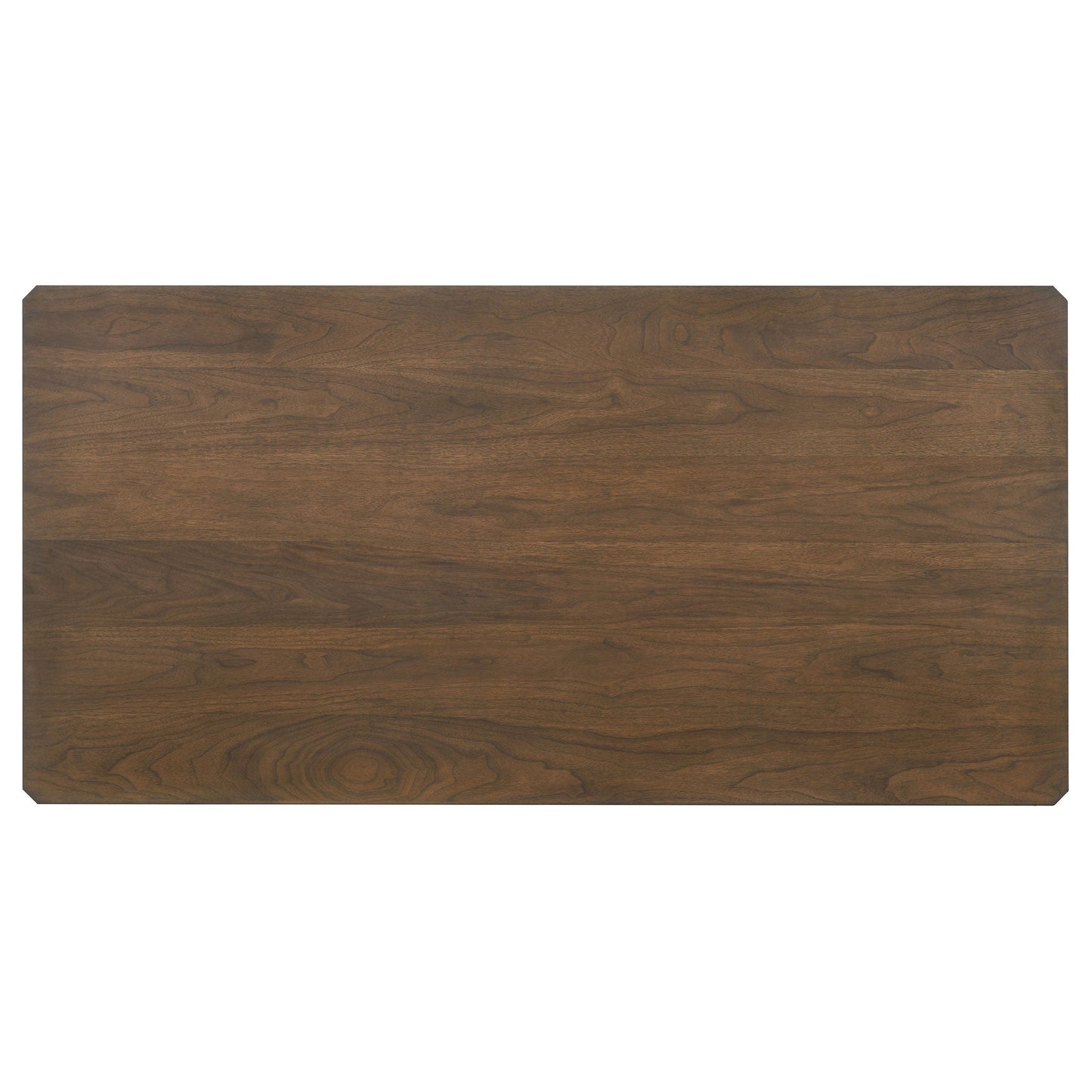Mesa de comedor rectangular de madera Wethersfield de 71 pulgadas en nogal