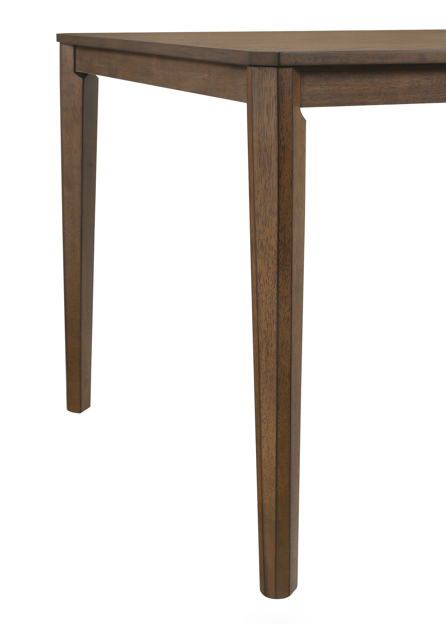 Mesa de comedor rectangular de madera Wethersfield de 71 pulgadas en nogal