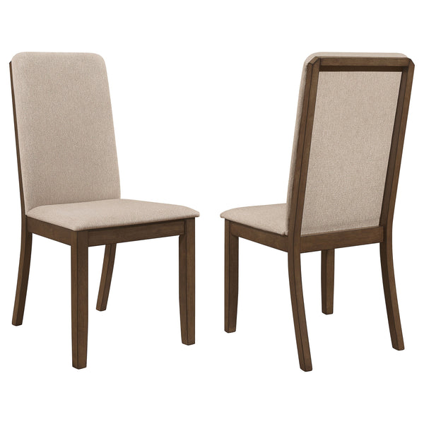 Silla de comedor de madera Wethersfield en nogal mediano (juego de 2)