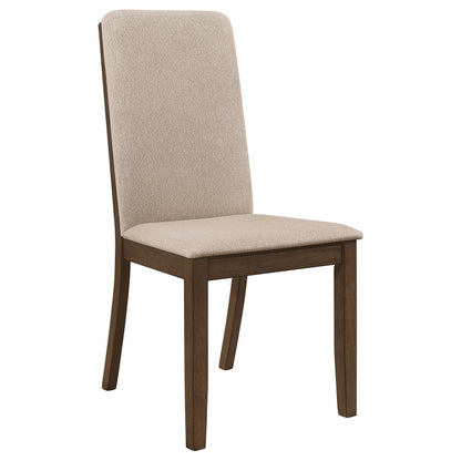 Silla de comedor de madera Wethersfield en nogal mediano (juego de 2)