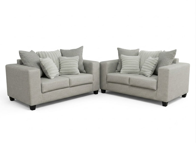 Dallas 2PC Living Room Set in Grey