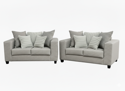 Dallas 2-Piece Living Room Set Grey