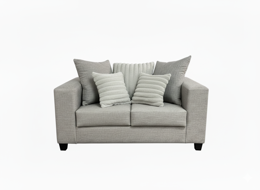 Dallas 2-Piece Living Room Set Grey