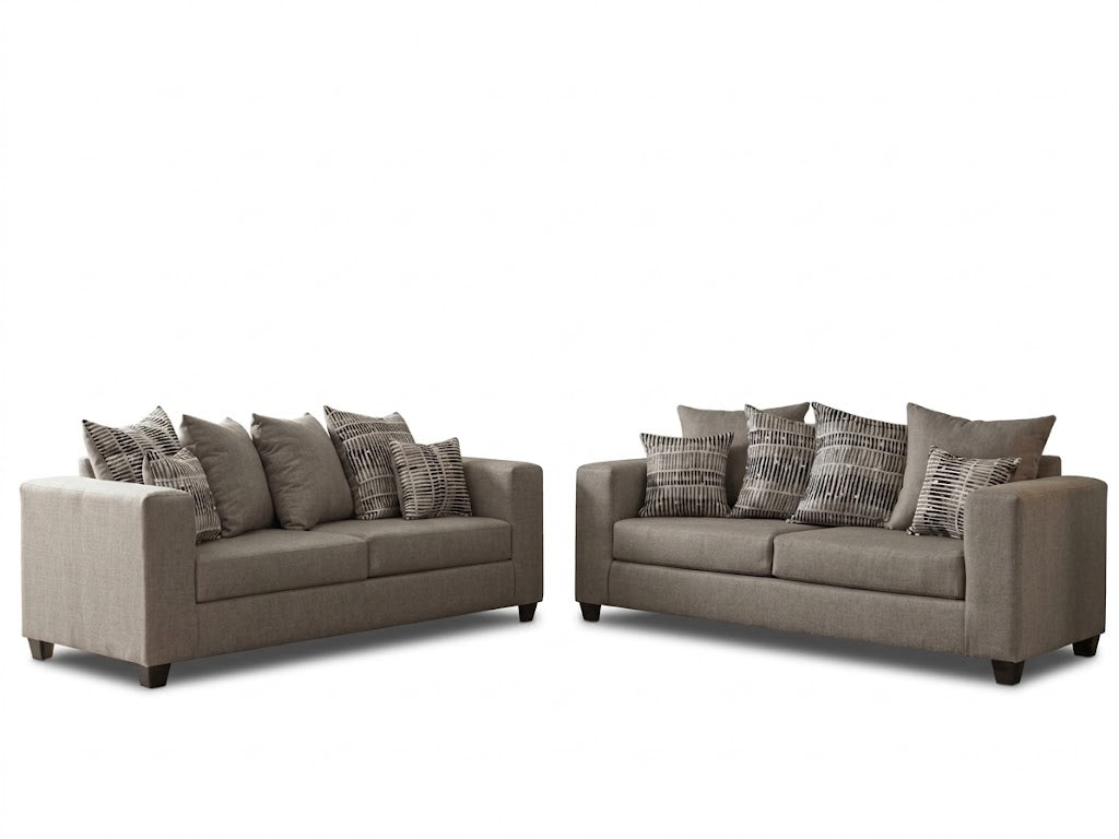Dallas Grey Sofa 2PC Living Room Set