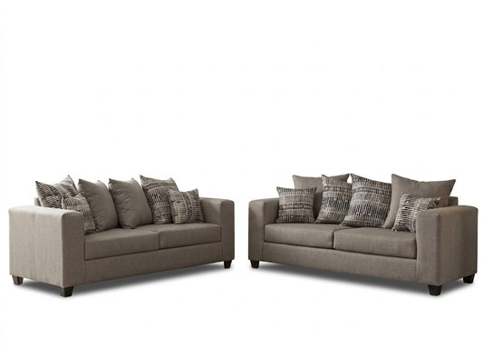 Dallas Grey Sofa 2PC Living Room Set