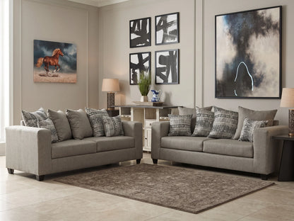 Dallas Grey Sofa 2PC Living Room Set