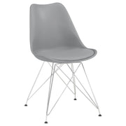 Silla de comedor Juniper de polipropileno negra (juego de 2)