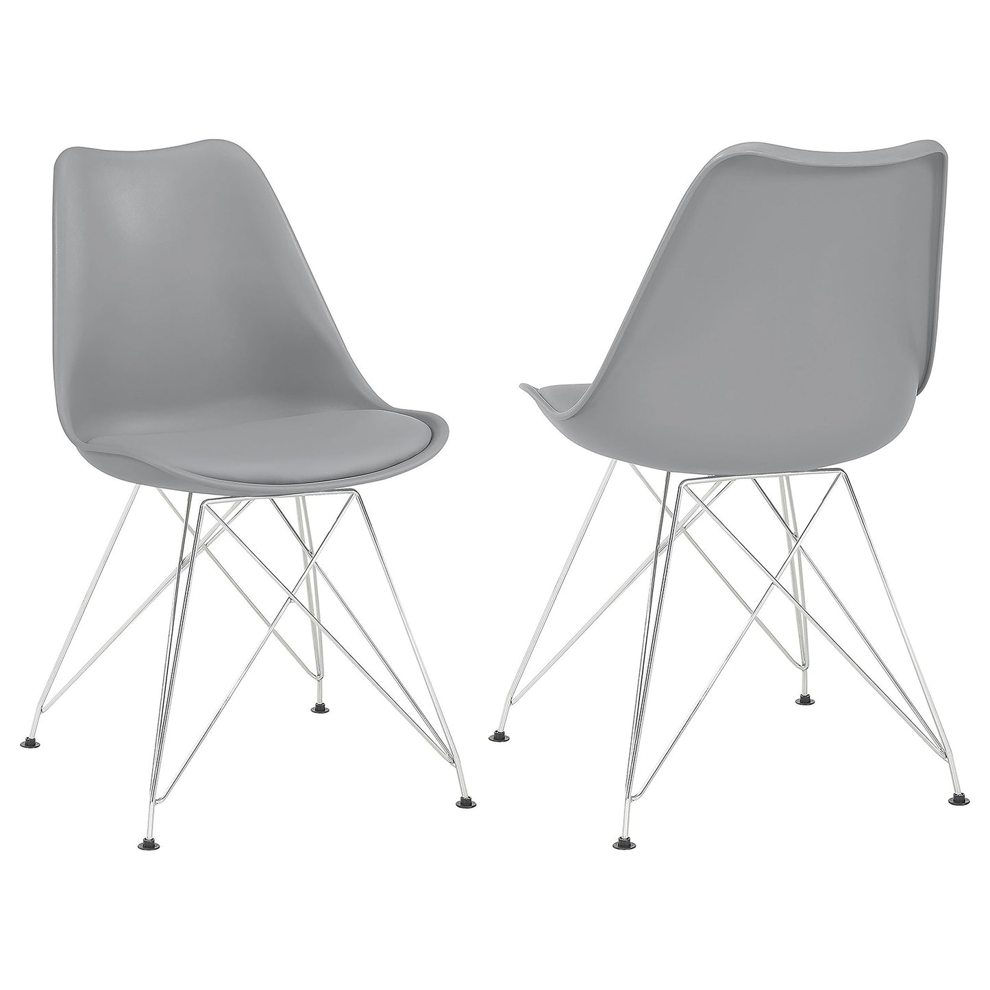 Juniper Polypropylene Dining Side Chair Black (Set of 2)