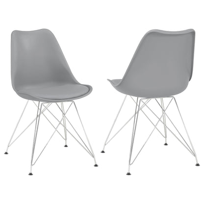 Juniper Polypropylene Dining Side Chair Black (Set of 2)