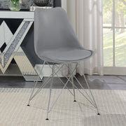 Silla de comedor Juniper de polipropileno negra (juego de 2)