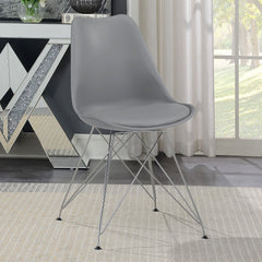 Silla de comedor Juniper de polipropileno negra (juego de 2)