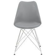 Silla de comedor Juniper de polipropileno negra (juego de 2)