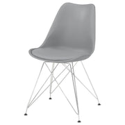 Silla de comedor Juniper de polipropileno negra (juego de 2)