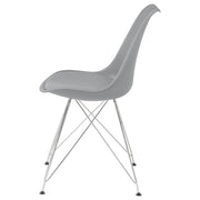 Silla de comedor Juniper de polipropileno negra (juego de 2)