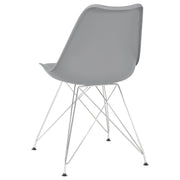 Silla de comedor Juniper de polipropileno negra (juego de 2)