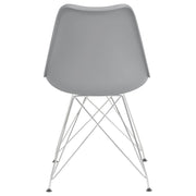 Silla de comedor Juniper de polipropileno negra (juego de 2)