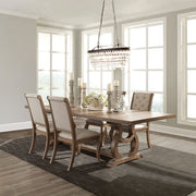 Brockway  Extension Leaf Dining Set Barley Brown