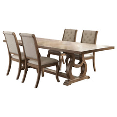 Brockway  Extension Leaf Dining Set Barley Brown