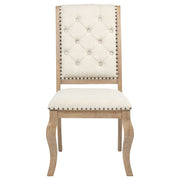 Brockway Upholstered Dining Chair Barley Brown (Set of 2)