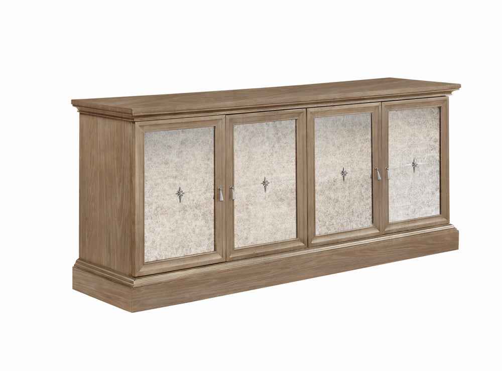 Aparador de comedor Brockway de 4 puertas y mueble buffet
