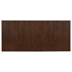 Mesa de comedor Brockway de 104 pulgadas con hojas extensibles, color antiguo Java
