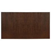 Mesa de comedor Brockway de 104 pulgadas con hojas extensibles, color antiguo Java