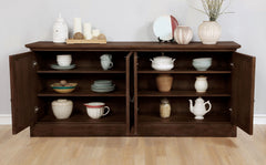 Aparador de comedor Brockway de 4 puertas y mueble buffet