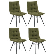 Aiken Fabric Upholstered Dining Side Chair Forest Green (Set of 4)