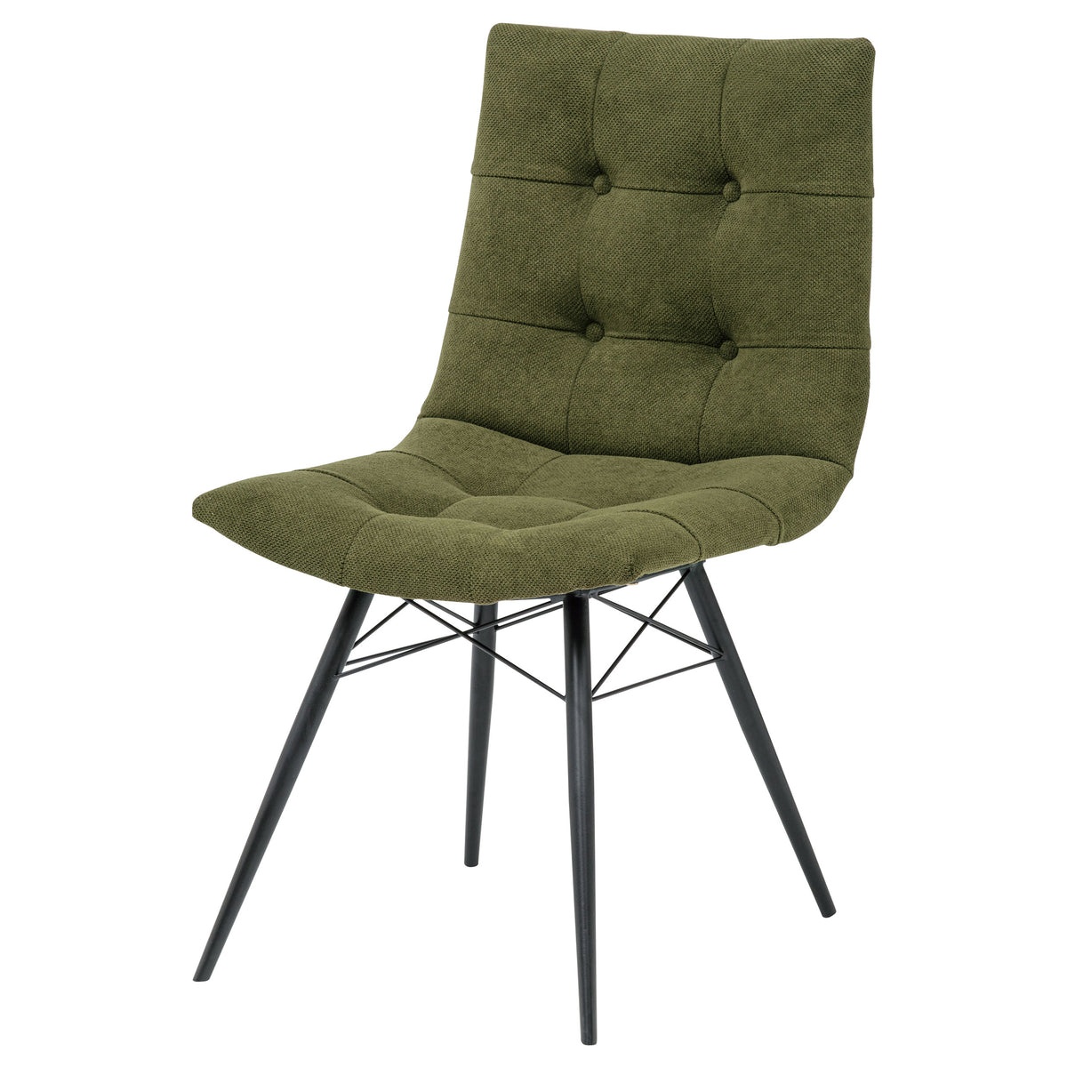 Aiken Fabric Upholstered Dining Side Chair Forest Green (Set of 4)