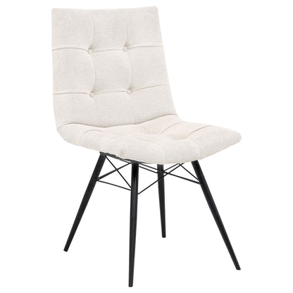 Aiken Fabric Upholstered Dining Side Chair Stone White (Set of 4)