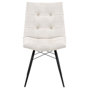 Aiken Fabric Upholstered Dining Side Chair Stone White (Set of 4)