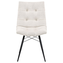 Aiken Fabric Upholstered Dining Side Chair Stone White (Set of 4)