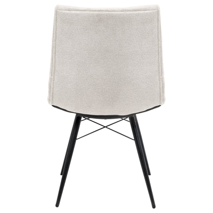 Aiken Fabric Upholstered Dining Side Chair Stone White (Set of 4)