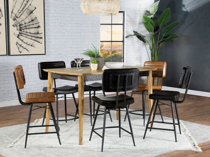 Juego de comedor Partridge Counter Sheesham y Camel