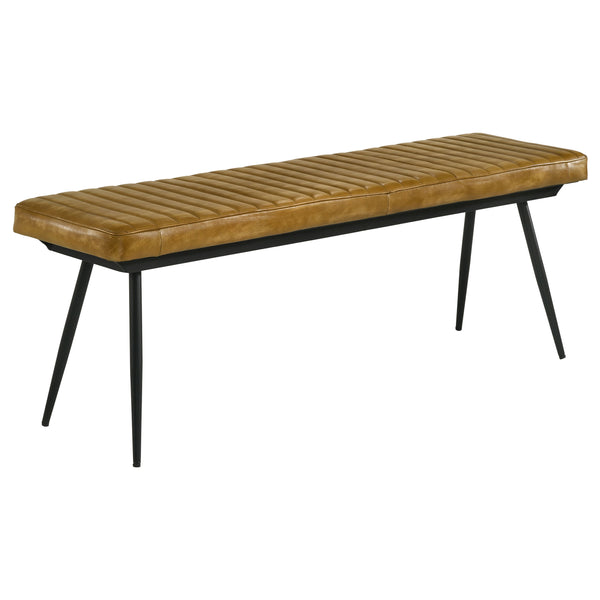 Misty Leather Upholstered Dining Bench