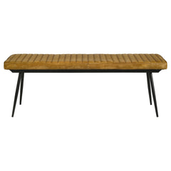 Misty Leather Upholstered Dining Bench