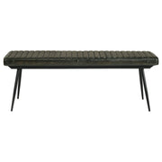 Misty Leather Upholstered Dining Bench